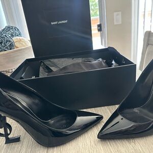 Saint Laurent Glossy Black Heels